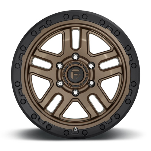 Aluminum Wheels 20X9 AMMO D702 5 On 139.7 Matte Bronze W/Black Bead Ring 78.1 Bore 1 Offset 5 Spoke Fuel Off Road Wheels