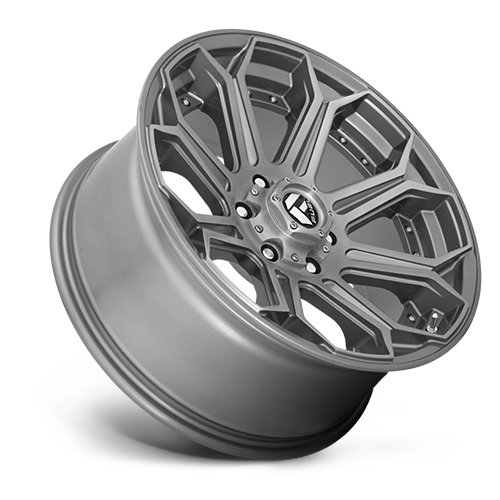 Aluminum Wheels 20X9 Siege D705 6 On 135 Brushed Gunmetal Gray Tinted Clear 87.1 Bore 1 Offset Fuel Off Road Wheels