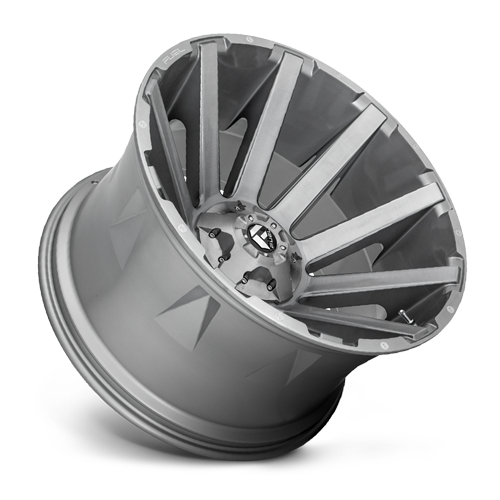 Aluminum Wheels 20X10 Contra Platinum D714 5 On 139.7/5 On 150 Brush Gunmetal Gray/Clear Tint 110.1 Bore -18 Offset Multi Spoke Fuel Off Road Wheels