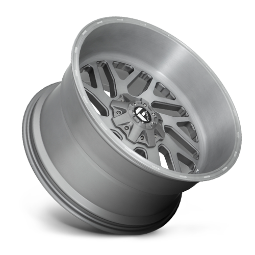 Aluminum Wheels 20X10 Triton Platinum D715 8 On 180 Brush Gunmetal Gray/Clear Tint 124.2 Bore -18 Offset Mesh Spoke Fuel Off Road Wheels