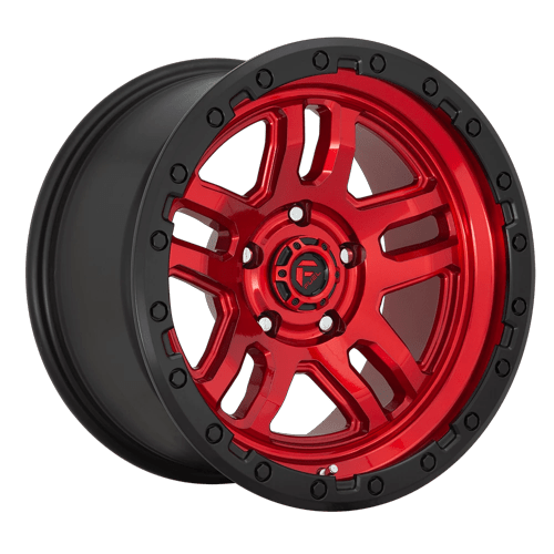 Fuel Off-Road Aluminum Wheels 20X9 Ammo D732 Candy Red W/ Black Bead Ring