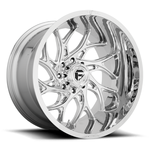 Aluminum Wheels 22X10 Runner D740 6 On 135 Chrome 87.1 Bore -18 Offset Fuel Off Road Wheels