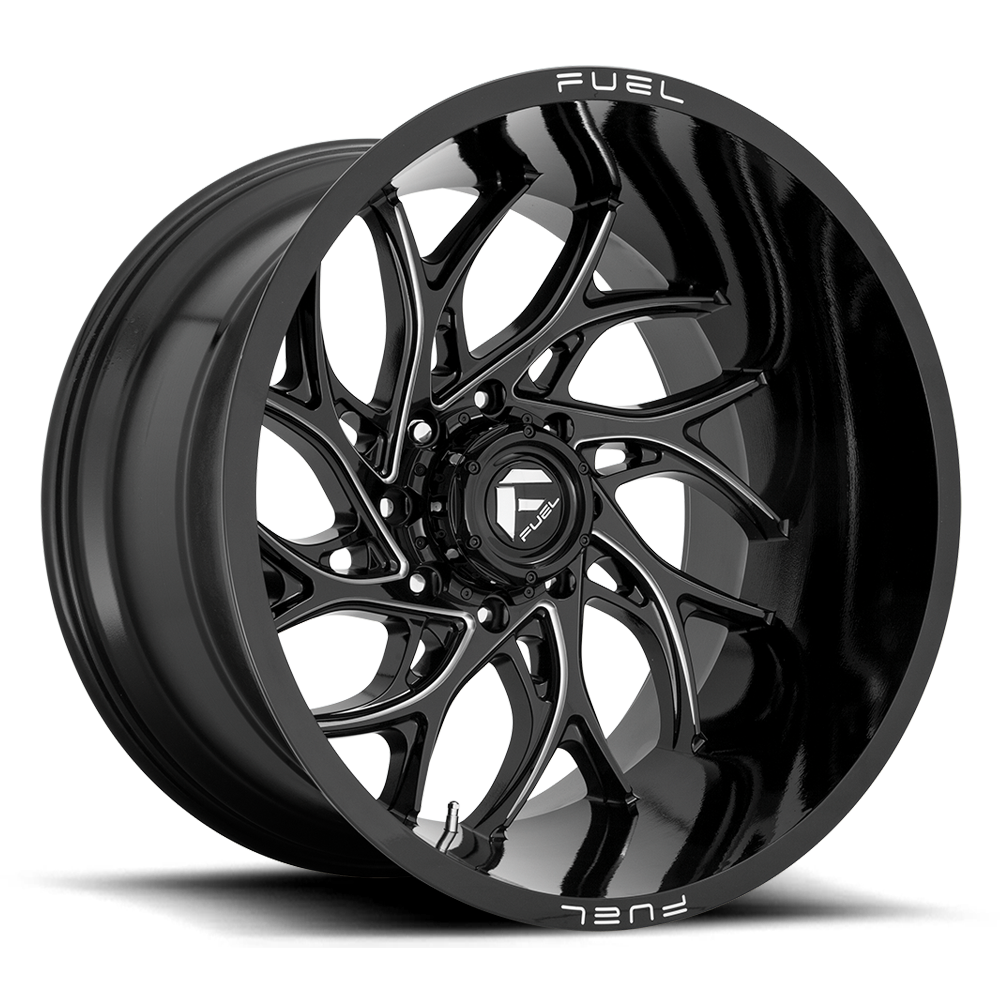 Fuel Off-Road Aluminum Wheels 22X10 Runner D741 Gloss Black Milled