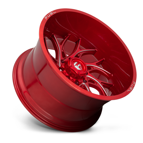 Aluminum Wheels 20X10 Runner D742 8 On 180 Candy Red Milled 124.3 Bore -18 Offset Fuel Off Road Wheels