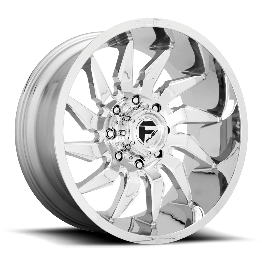 Aluminum Wheels 22X12 Saber D743 8 On 165.1 Chrome 125.2 Bore -44 Offset Fuel Off Road Wheels