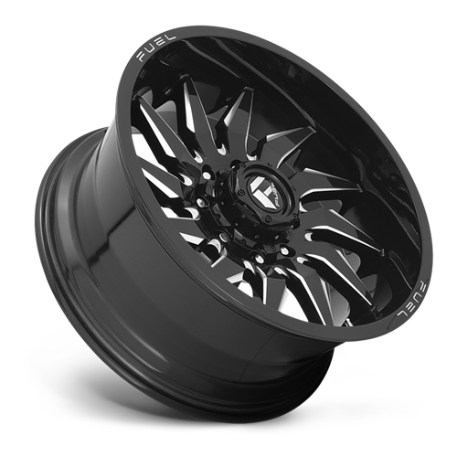 Aluminum Wheels 22X10 Saber D744 5 On 127 Gloss Black Milled 71.5 Bore -18 Offset Fuel Off Road Wheels