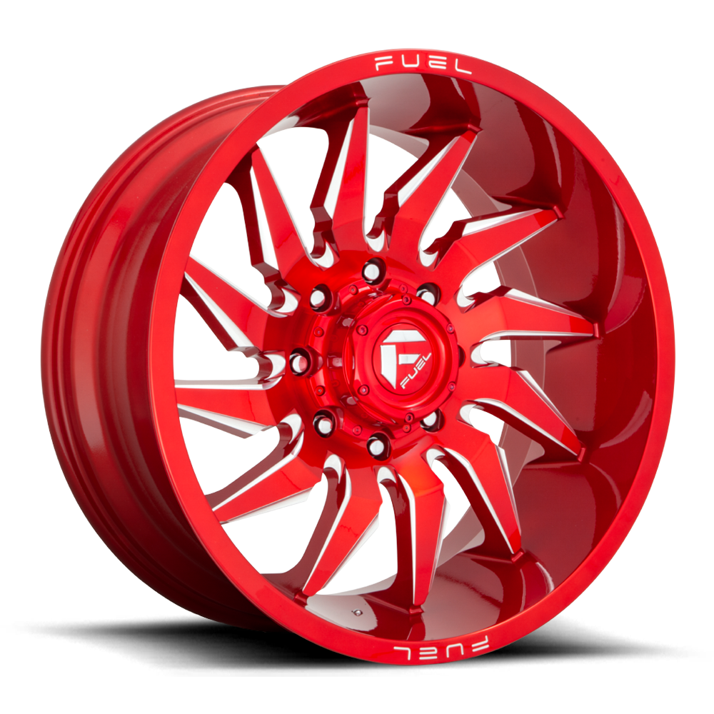 Fuel Off-Road Aluminum Wheels 22X10 Saber D745 Candy Red Milled