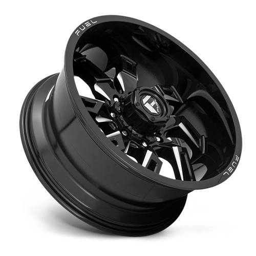 Aluminum Wheels 20X10 Lockdown D747 8 On 170 Gloss Black Milled 125.1 Bore -18 Offset Fuel Off Road Wheels