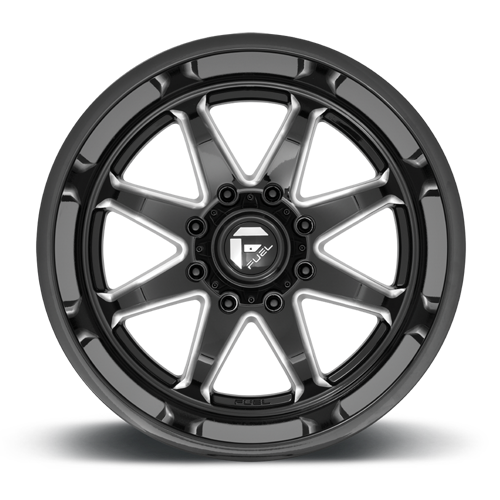 Aluminum Wheels 20X9 Hammer D749 5 On 127 Gloss Black Milled 71.5 Bore 1 Offset Fuel Off Road Wheels
