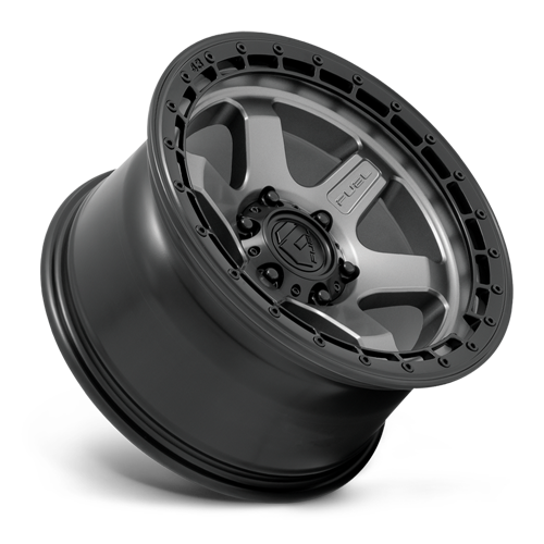 Aluminum Wheels 18X9 Block D752 6 On 139.7 Gunmetal Gray/Black Ring 106.1 Bore 20 Offset 6 Spoke Fuel Off Road Wheels