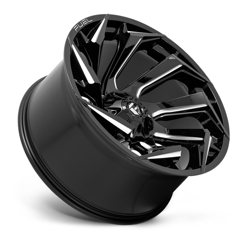 Aluminum Wheels 22X10 Reaction D753 5 On 114.3/5 On 127 Gloss Black/Milled 78 Bore -18 Offset Fuel Off Road Wheels
