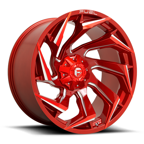 Fuel Off-Road Aluminum Wheels 17X9 Reaction D754 Candy Red/Milled