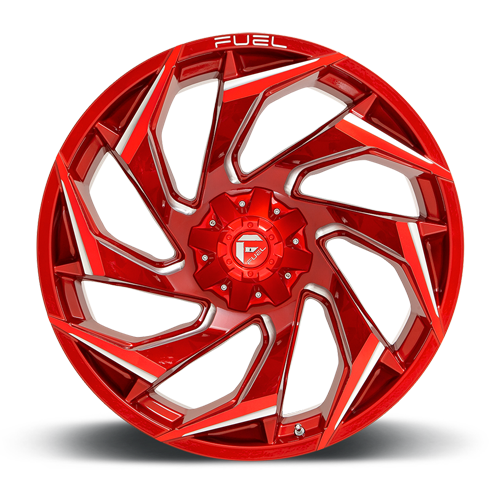 Aluminum Wheels 20X10 Reaction D754 5 On 139.7/5 On 150 Candy Red Milled 110.2 Bore -18 Offset Fuel Off Road Wheels