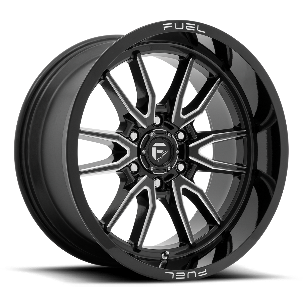 Fuel Off-Road Aluminum Wheels 17X9 Clash 6 D761 Gloss Black Milled