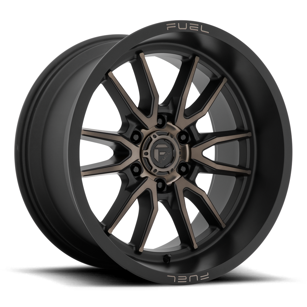 Fuel Off-Road Aluminum Wheels 17X9 Clash 6 D762 Matte Black Double Dark Tint