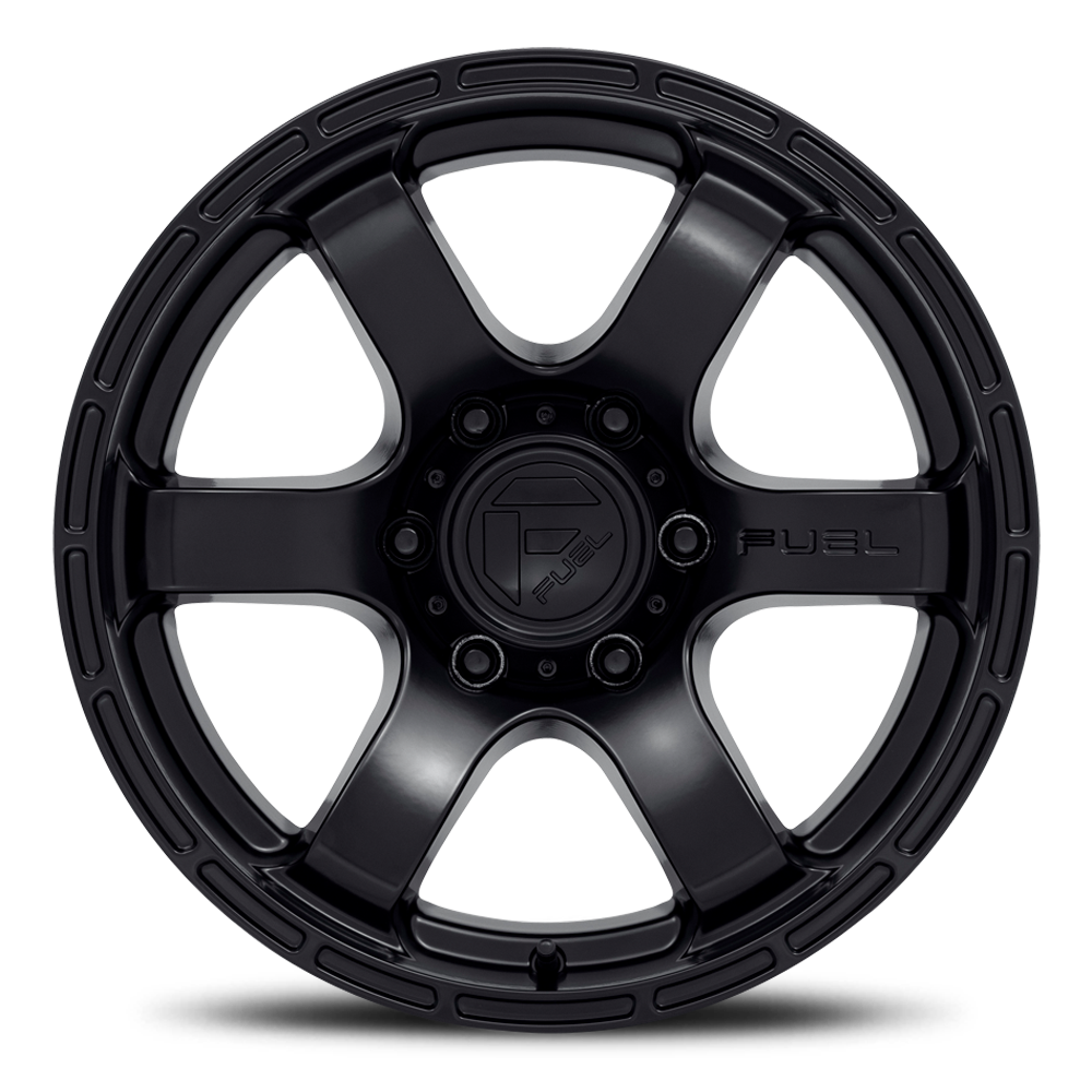 Aluminum Wheels 17X9 Rush D766 6 On 139.7 Satin Black 106.1 Bore -12 Offset 30.20 Lbs Fuel Off Road Wheels