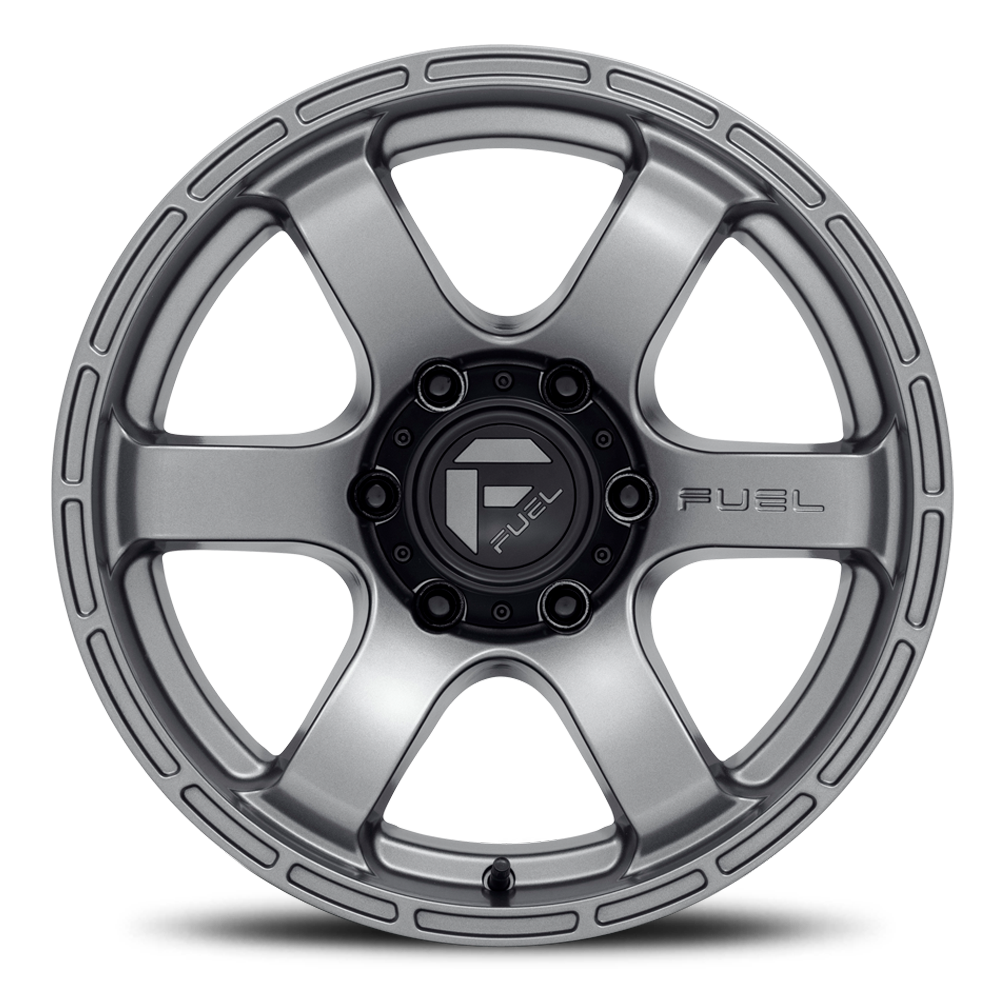 Aluminum Wheels 18X9 Rush D767 6 On 135 Matte Gunmetal Gray 87.1 Bore 20 Offset Fuel Off Road Wheels