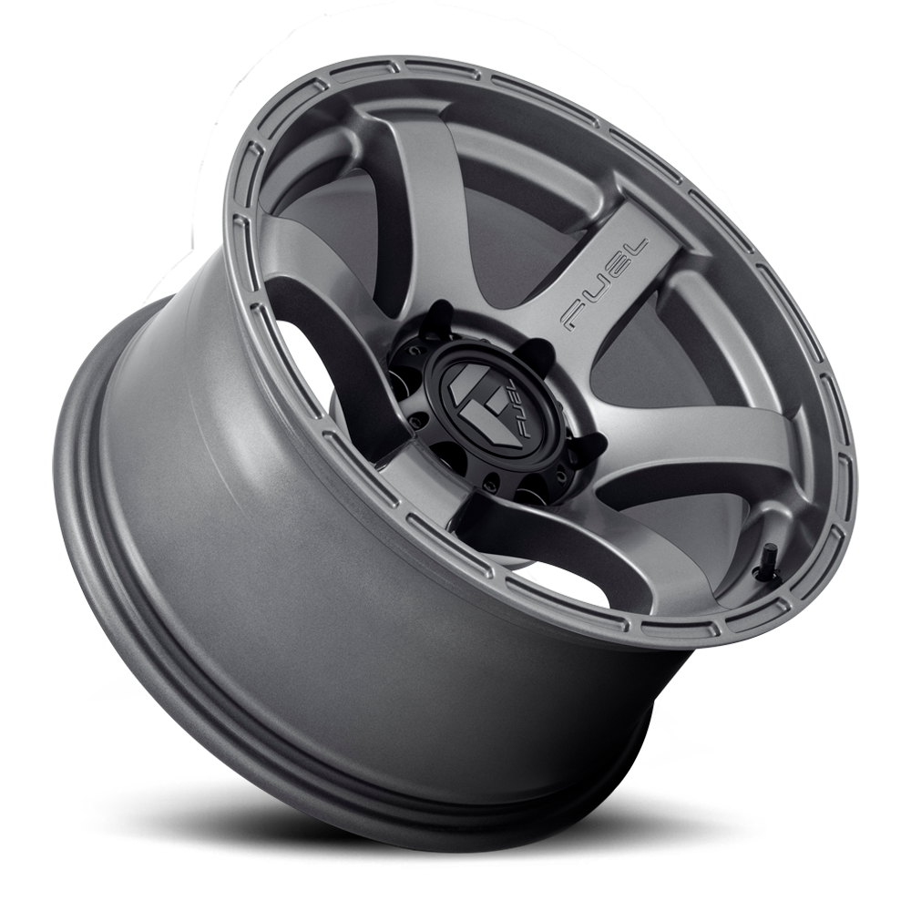 Aluminum Wheels 20X9 Rush D767 6 On 139.7 Matte Gunmetal Gray 106.1 Bore 1 Offset 41 Lbs Fuel Off Road Wheels