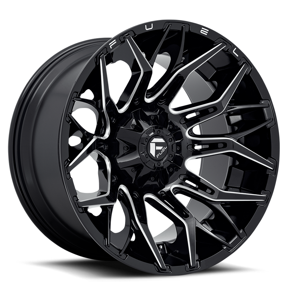 Fuel Off-Road Aluminum Wheels 22X12 Twitch D769 Gloss Black/Milled
