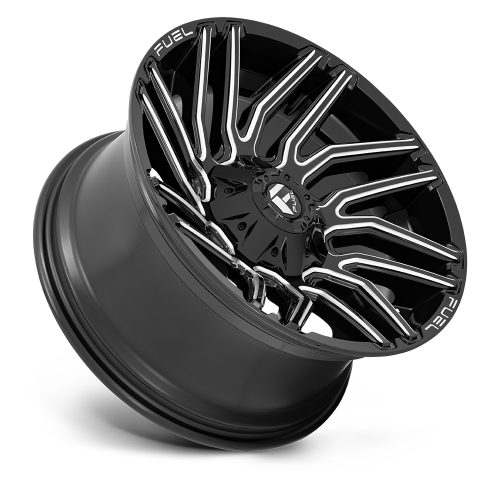 Aluminum Wheels 20X10 Typhoon D773 8 On 170 Gloss Black Milled 125.1 Bore -18 Offset Fuel Off Road Wheels