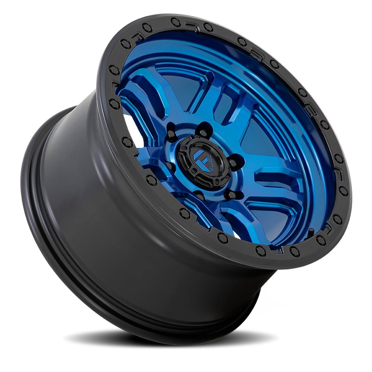 Aluminum Wheels 17X9 AMMO D790 5 On 127 Blue W/Black Lip 71.5 Bore -12 Offset Fuel Off Road Wheels