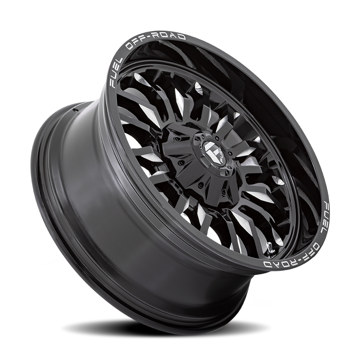 Aluminum Wheels 20X9 Arc D795 8 On 180 Gloss Black Milled 124.2 Bore 1 Offset Fuel Off Road Wheels
