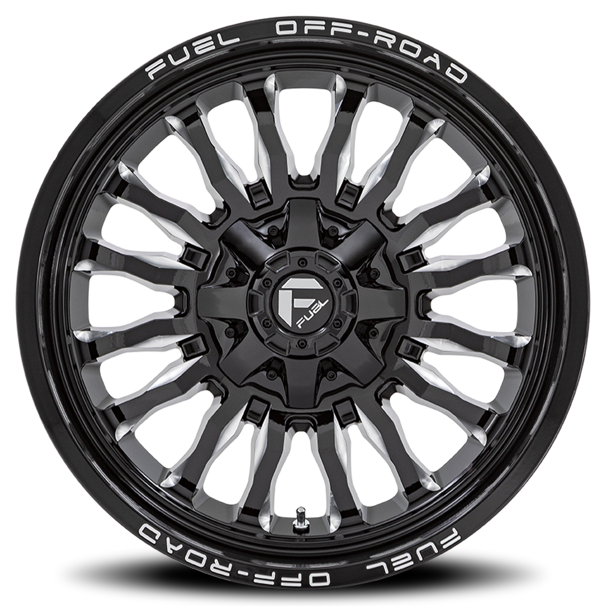 Aluminum Wheels 20X9 Arc D795 8 On 180 Gloss Black Milled 124.2 Bore 1 Offset Fuel Off Road Wheels