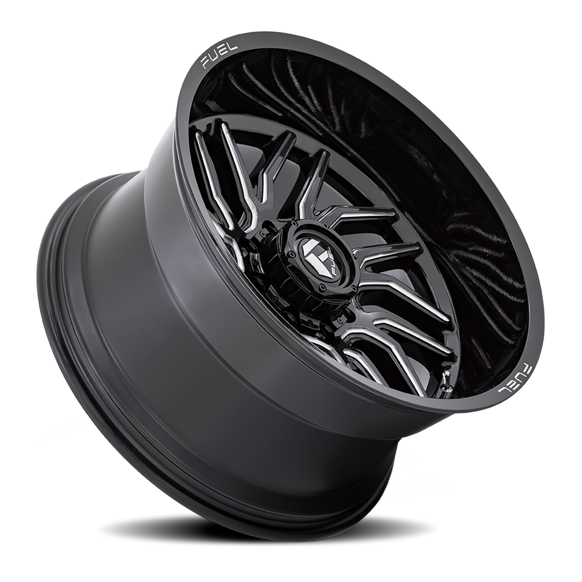 Aluminum Wheels 20X9 Hurricane D807 5 On 139.7 Gloss Black Milled 78.1 Bore 1 Offset Fuel Off Road Wheels