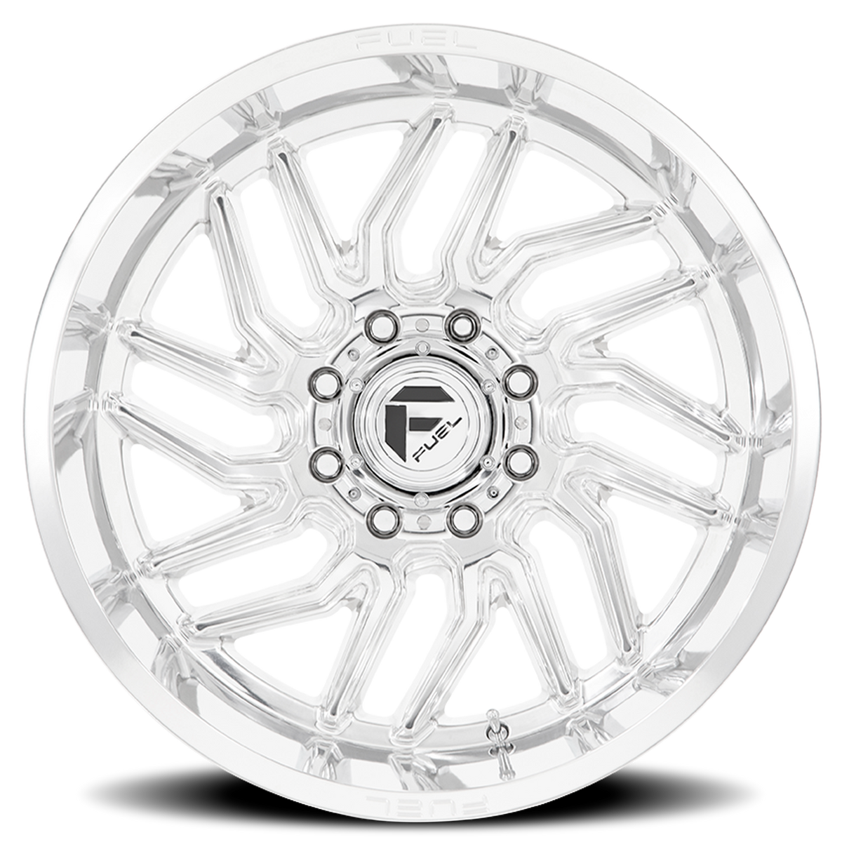 Aluminum Wheels 20X10 Hurricane D809 8 On 170 Polished Milled 125.1 Bore -18 Offset Fuel Off Road Wheels