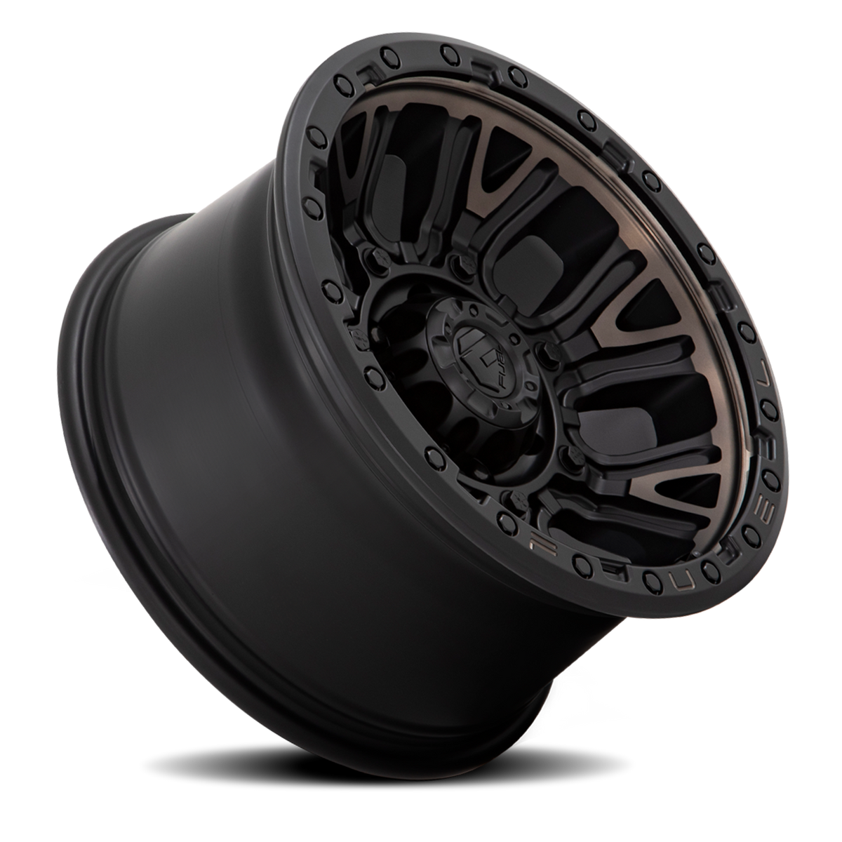 Aluminum Wheels 20X9 Traction D824 6 On 135 Matte Black Double Dark Tint 87.1 Bore 1 Offset Fuel Off Road Wheels