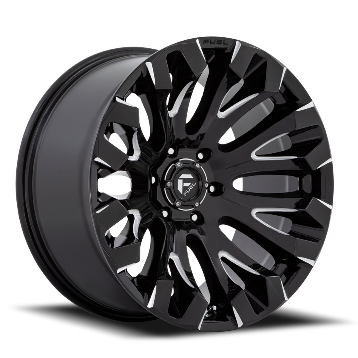 Aluminum Wheels 18X9 Quake D828 6 On 135 Gloss Black Milled 87.1 Bore 1 Offset Fuel Off Road Wheels