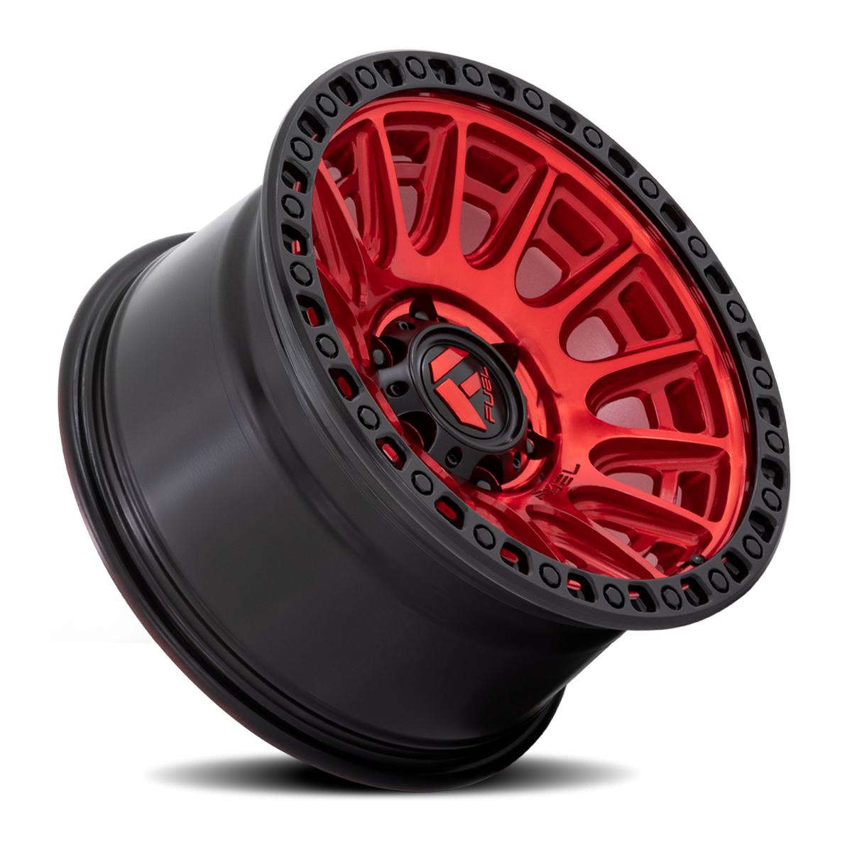Aluminum Wheels 17X8.5 Cycle D834 5 On 130 Candy Red/Black Ring 71.5 Bore 30 Offset Fuel Off Road Wheels