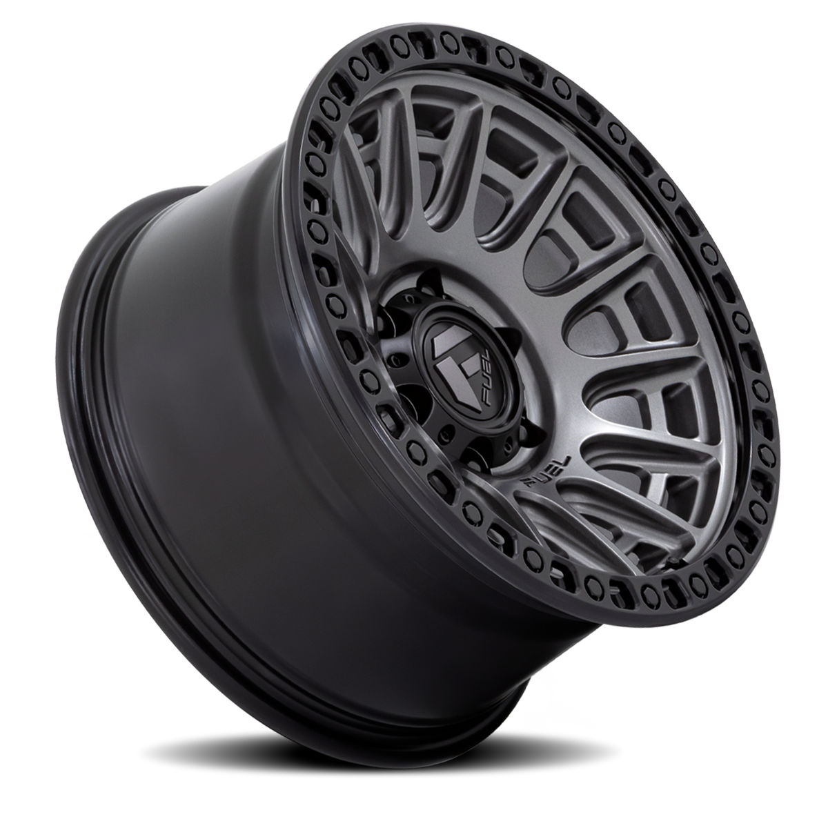 Aluminum Wheels 17X8.5 Cycle D835 6 On 139.7 Gunmetal Gray/Black Ring 106.1 Bore 25 Offset Fuel Off Road Wheels