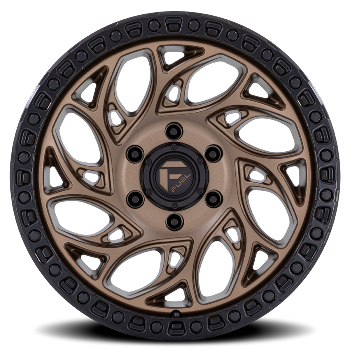 Aluminum Wheels 17X9 Runner OR D841 5 On 139.7 Bronze/Black Ring 78.1 Bore -12 Offset Fuel Off Road Wheels