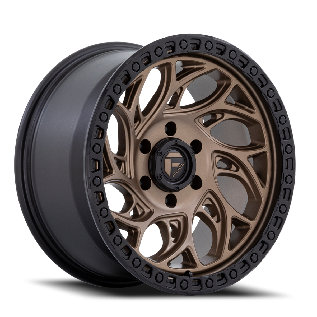 Aluminum Wheels 18X9 Runner OR D841 6 On 135 Bronze/Black Ring 87.1 Bore 1 Offset Fuel Off Road Wheels