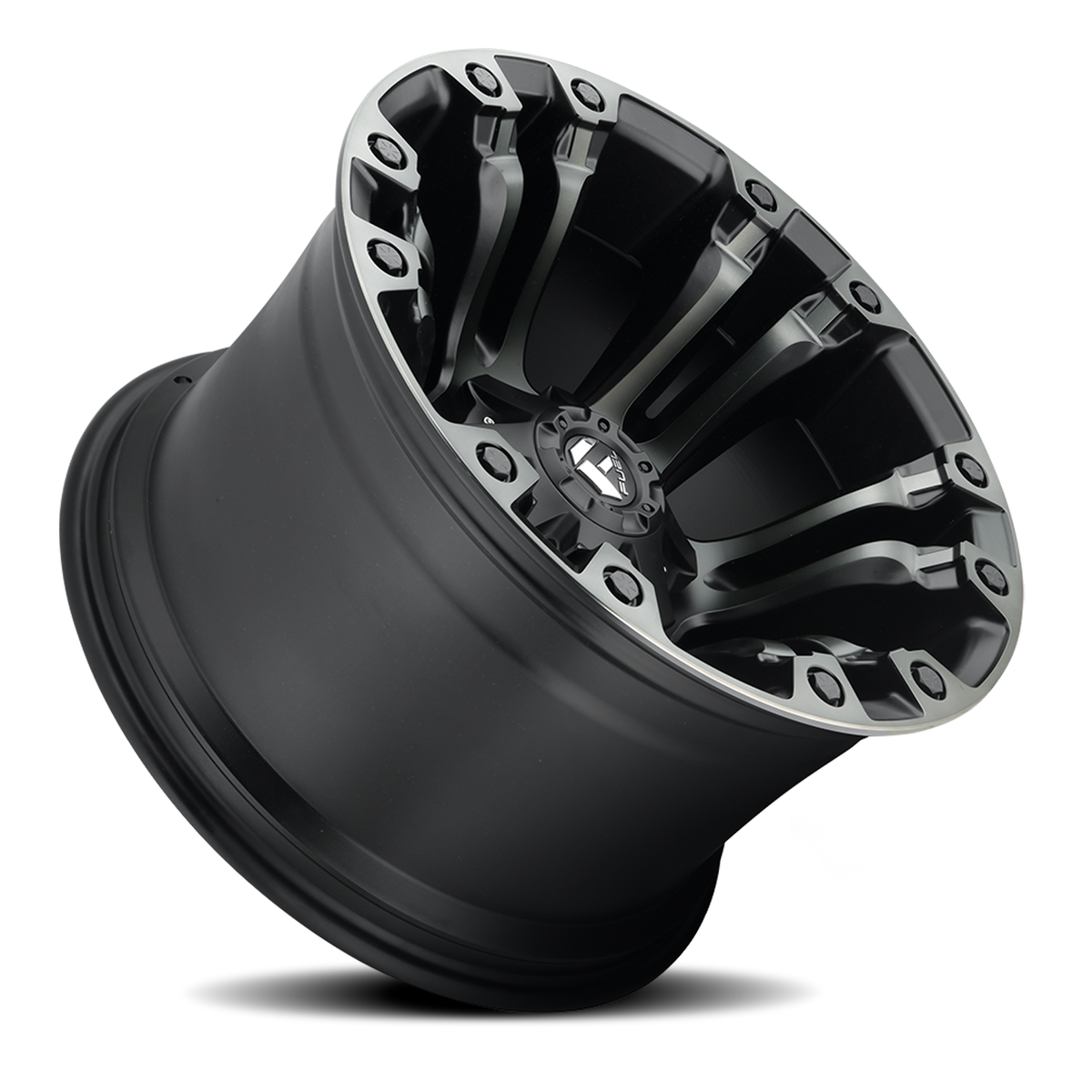 Aluminum Wheels 18X9 Vapor D851 6 On 135/6 On 139.7 Matte Black Gray Tint 106.1 Bore -13 Offset Fuel Off Road Wheels