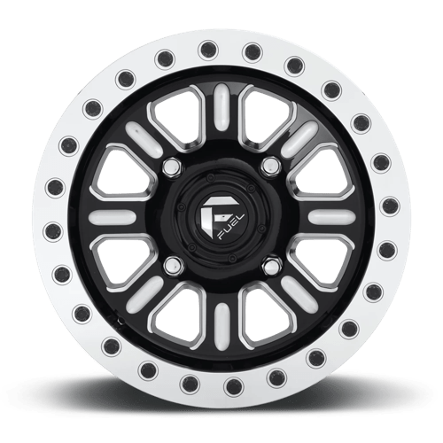 Fuel Off-Road Aluminum Wheels 15X7 Hardline Utv Beadlock D910 Gloss Black Milled