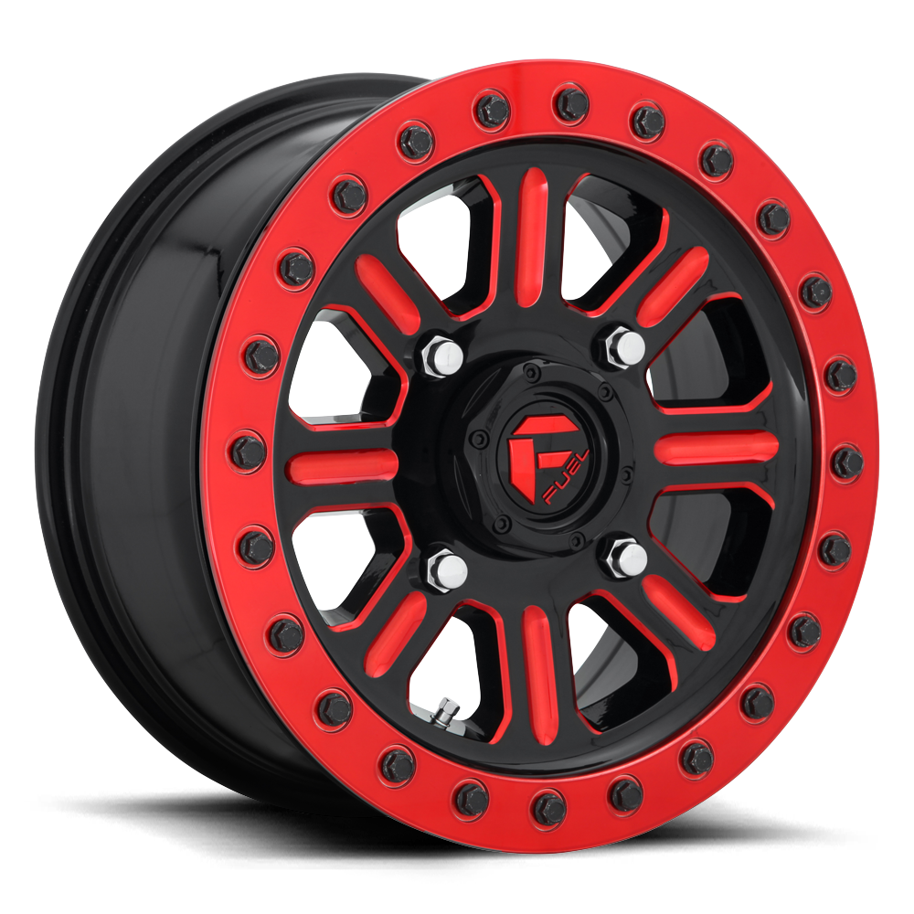 Fuel Off-Road D911 15X7 Gloss Black W/ Red Tint 4x137 +38mm