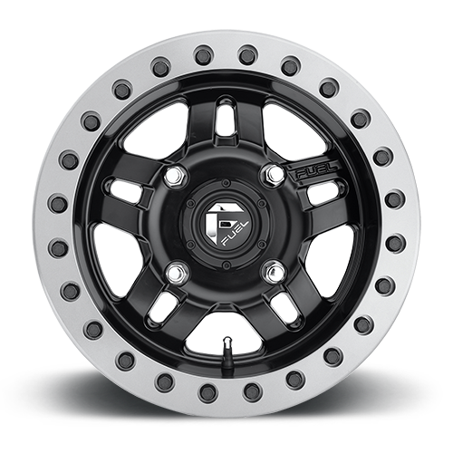 Aluminum Wheels 14X7 Anza UTV D917 4 On 156 Matte Black Beadlock 132 Bore 13 Offset 5 Spoke Fuel Off Road Wheels