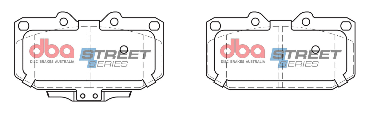DBA 06-07 Subaru Impreza WRX Front Street Series Brake Pads - DB1170SS