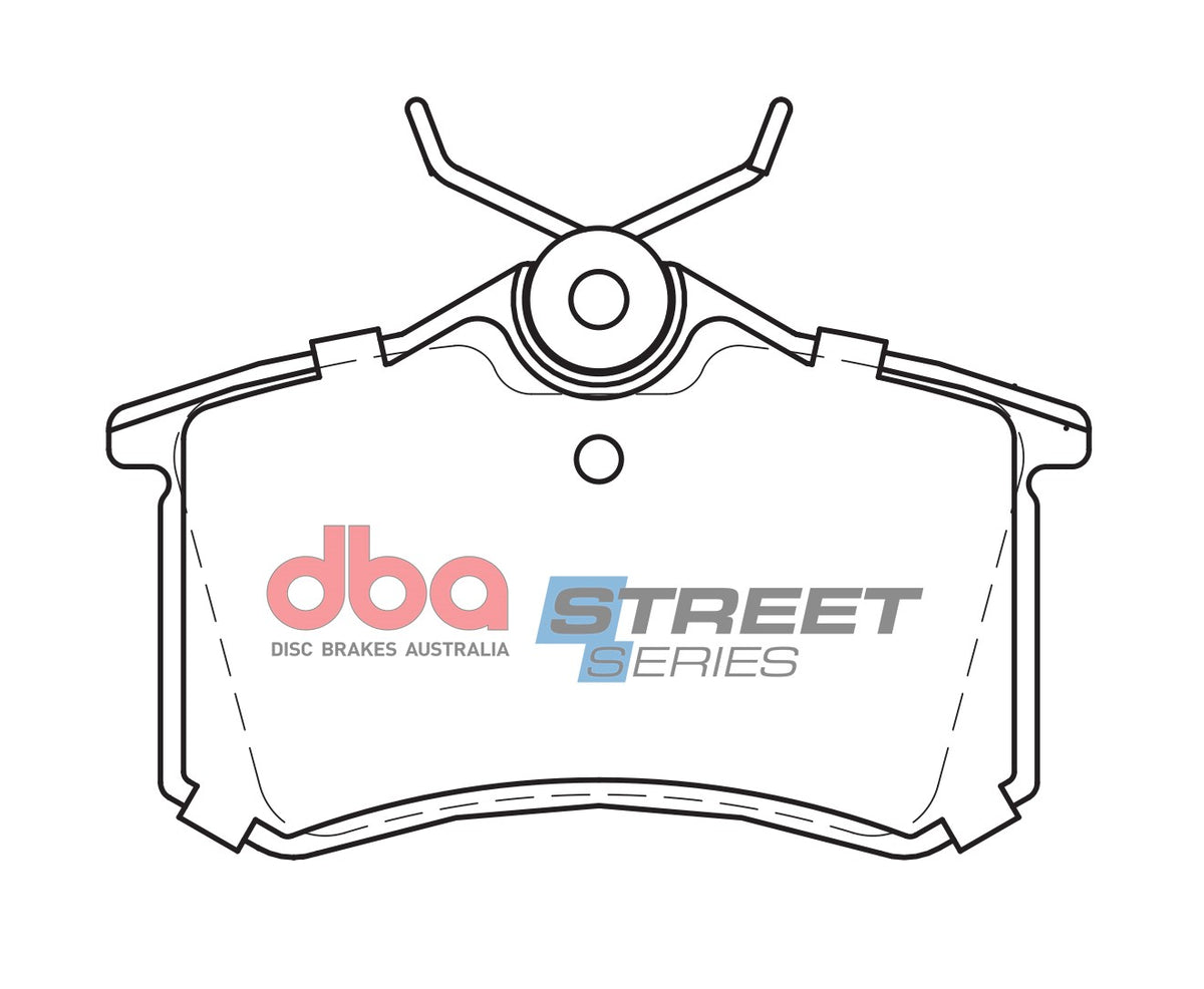 DBA 00-06 Audi TT Quattro FWD Street Series Rear Brake Pads - DB1192SS