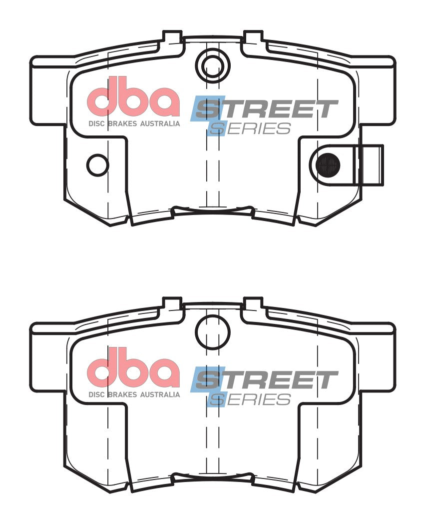 DBA 99-09 Honda S2000 Rear Street Series Brake Pad Set - DB1265SS
