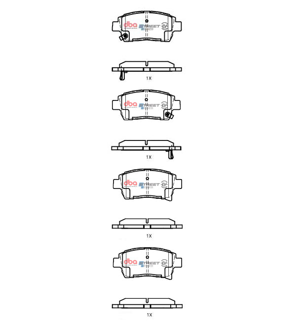 DBA 00-09 Toyota Prius Front SSEV Street Series Brake Pads - DB1422SSEV