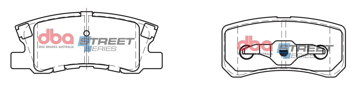 DBA 11-14 Chrysler 200 (302mm Rear Rotor) Street Series Rear Brake Pads - DB1464SS