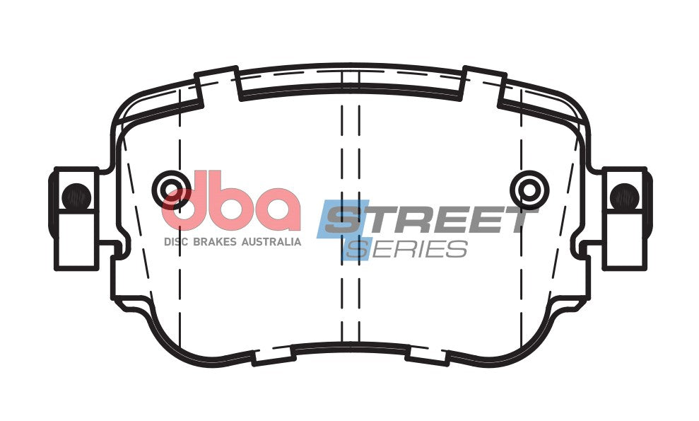 DBA 15-21 Volkswagen Golf S/SE/SEL Rear Street Series Brake Pads - DB15009SS