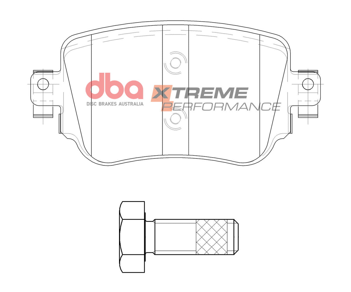 DBA 16-19 Audi Q3 Rear XP Performance Brake Pads - DB15009XP