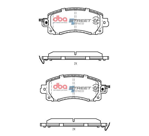 DBA 19-22 Subaru Forester (w/Sport Brakes) Front SSEV Street Series Brake Pads - DB15042SSEV