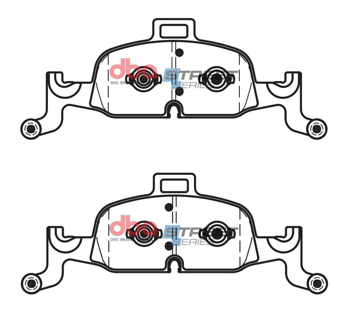 DBA 17-19 Audi A4 Street Series Front Brake Pads - DB15060SS