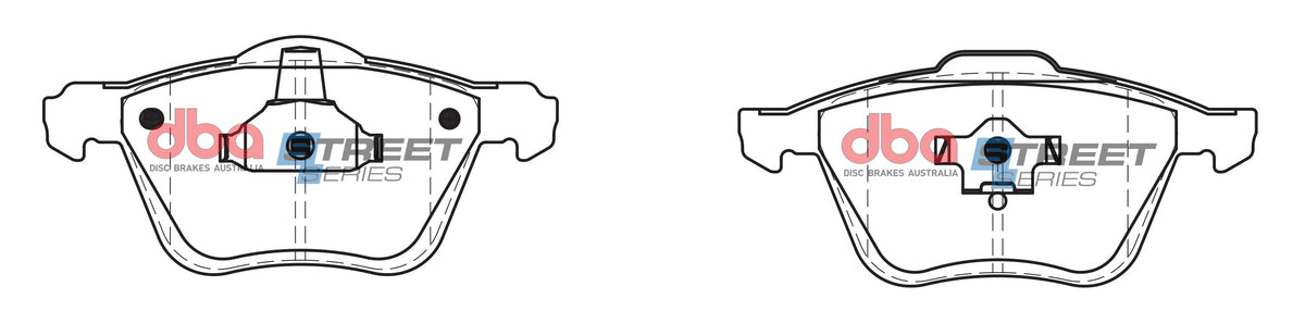 DBA 03-14 Volvo XC90 (w/316mm Front Rotor) Front Street Series Brake Pads - DB1658SS