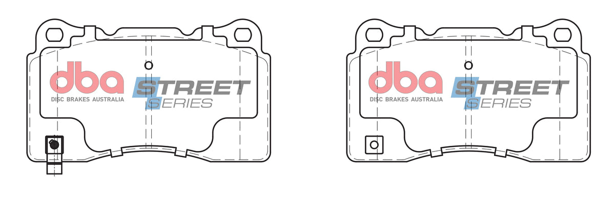 DBA 05-06 Ford GT Rear Street Series Brake Pads - DB1678SS